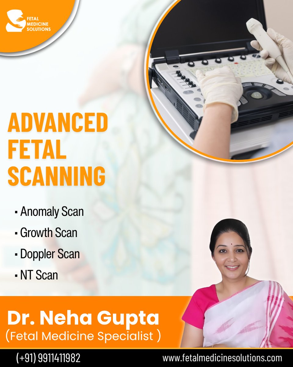 MedicineFetal's tweet image. Advanced Fetal Scanning 🤰🩺

▪️ Anomaly Scan
▪️ Growth Scan
▪️ Doppler Scan
▪️ NT Scan
-
👩‍⚕️ Dr. Neha Gupta,  Fetal Medicine Specialist in Noida 
.
📞 +91 9911411982
 
#FetalScanning #AdvancedFetalScanning #AnomalyScan #GrowthScan #DopplerScan #NTScan #DrNehaGupta