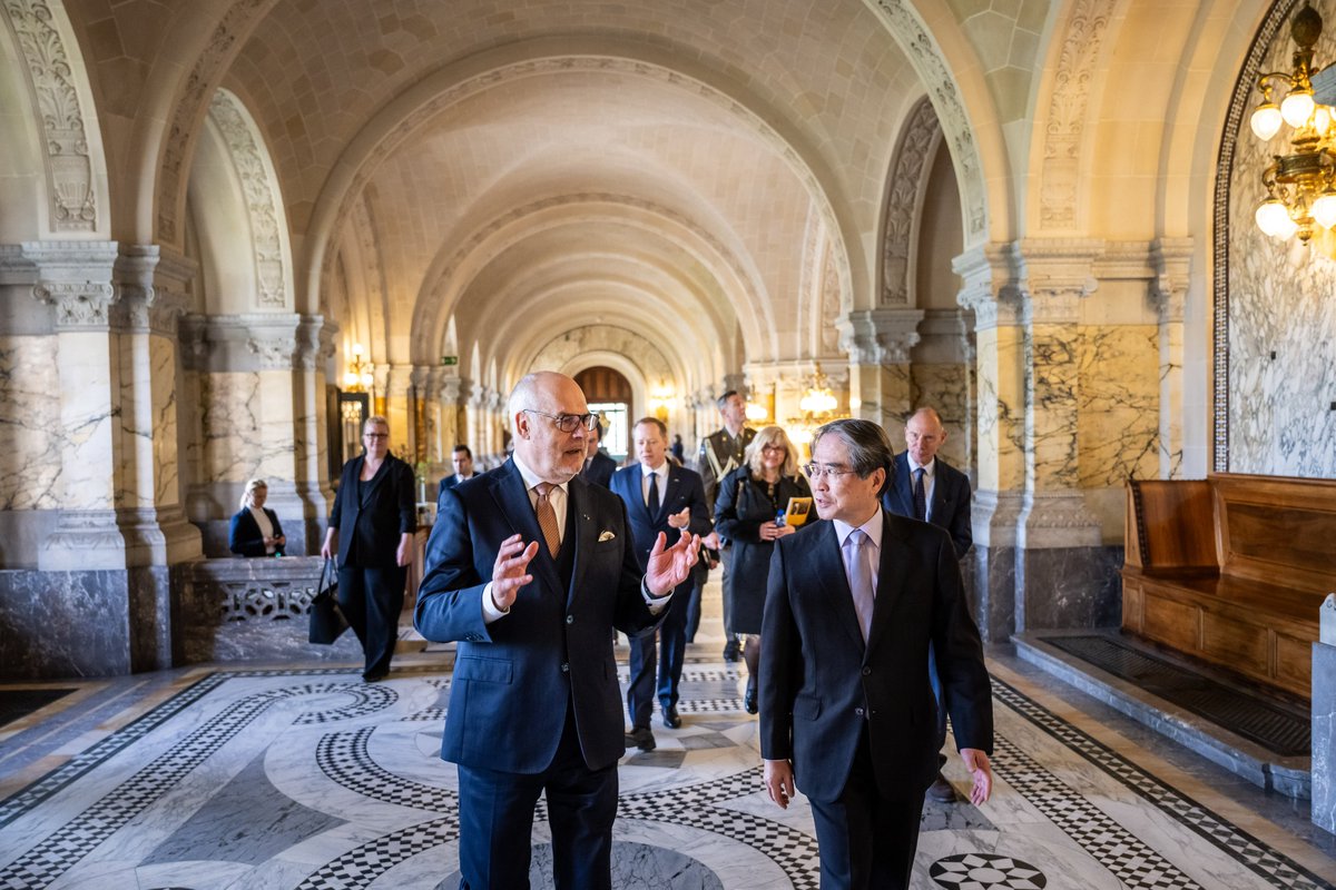 CIJ_ICJ's tweet image. PRESS RELEASE: HE Mr Alar Karis, President of #Estonia, and First Lady Ms Sirje Karis, accompanied by a delegation, paid a visit to the #ICJ yesterday.

Link to the press release: go.icj-cij.org/3OwE8yv

Link to the multimedia gallery of the visit: go.icj-cij.org/4cgA2ma