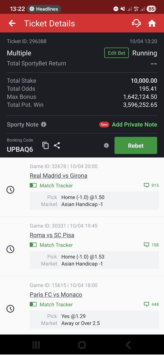 VekTips's tweet image. Football &amp;amp; Basketball Tips on Sportybet ⚽️🏀

200 Odds - UPBAQ6

35 Odds - KUNGGR
 
10 Odds - PMSJCV

10 Odds - GJP1D9

Play &amp;amp; Edit
