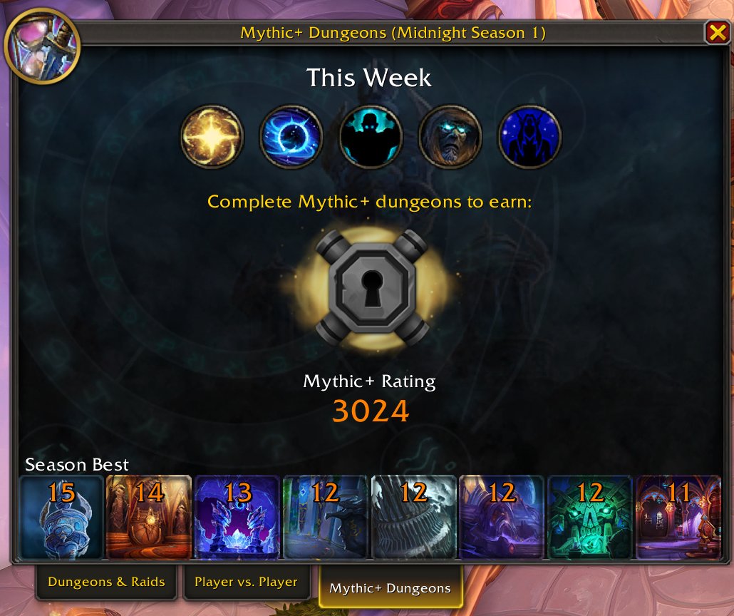 derpyburplol's tweet photo. me: i probably wont do any M+ in midnight 

also me: https://t.co/X8s8GABc4U