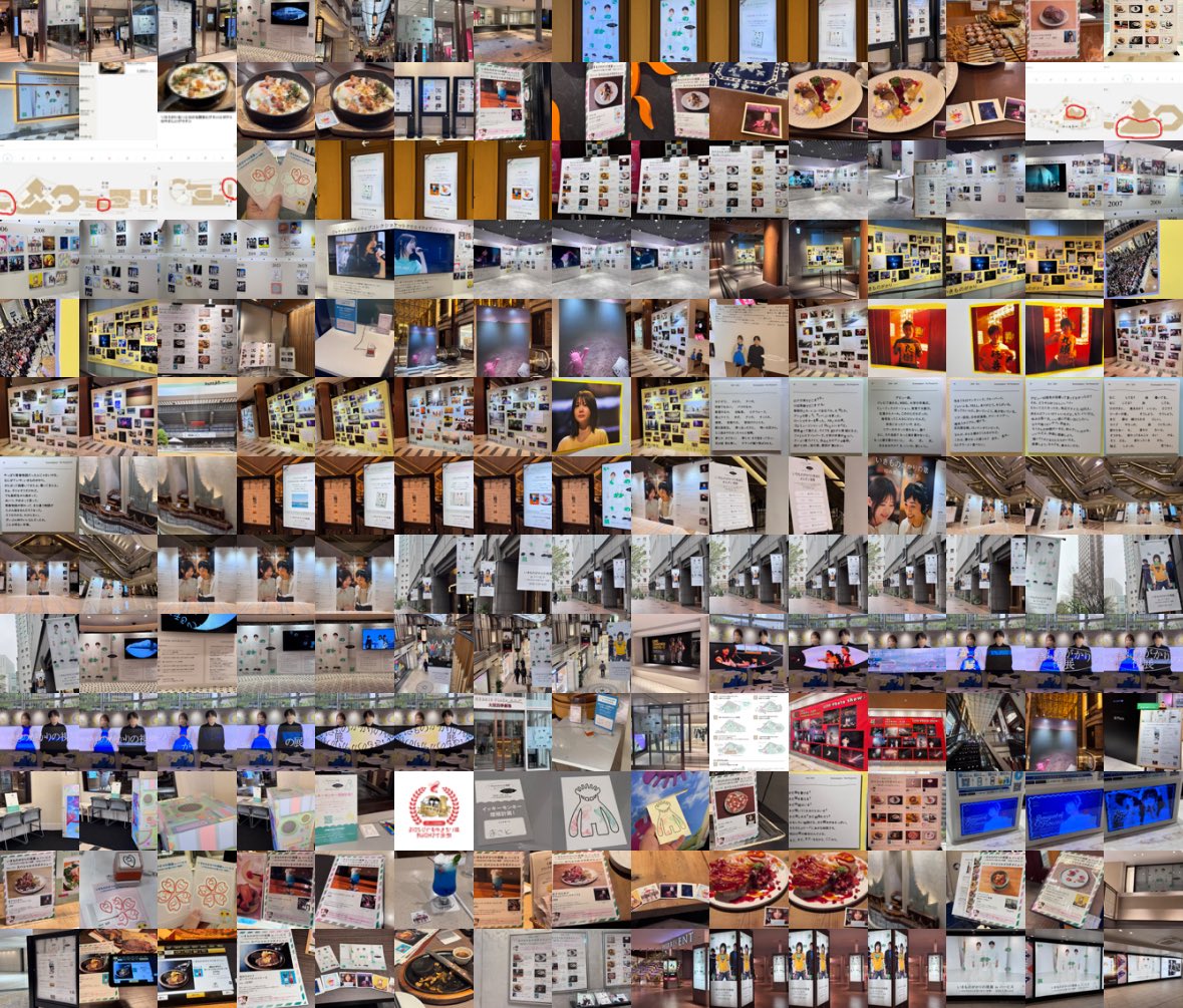 写真は約200枚撮ったみたいです！

展示物、掲示物、ほぼ漏れないと思います！☺️

「ディナーのみ」記載があるお店は予約しないとほぼ入れないと思った方が良いかもです！

#いきものがかりの視展