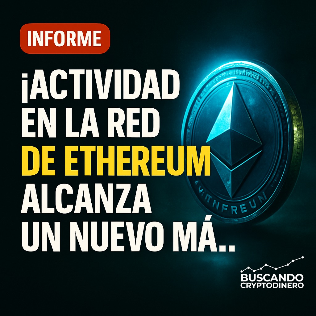 BCryptodinero's tweet image. ¡ACTIVIDAD EN LA RED DE ETHEREUM ALCANZA UN NUEVO MÁXIMO HISTÓRICO! La demanda subyacente podría impulsar un repunte a medio plazo. #Ethereum #Cripto