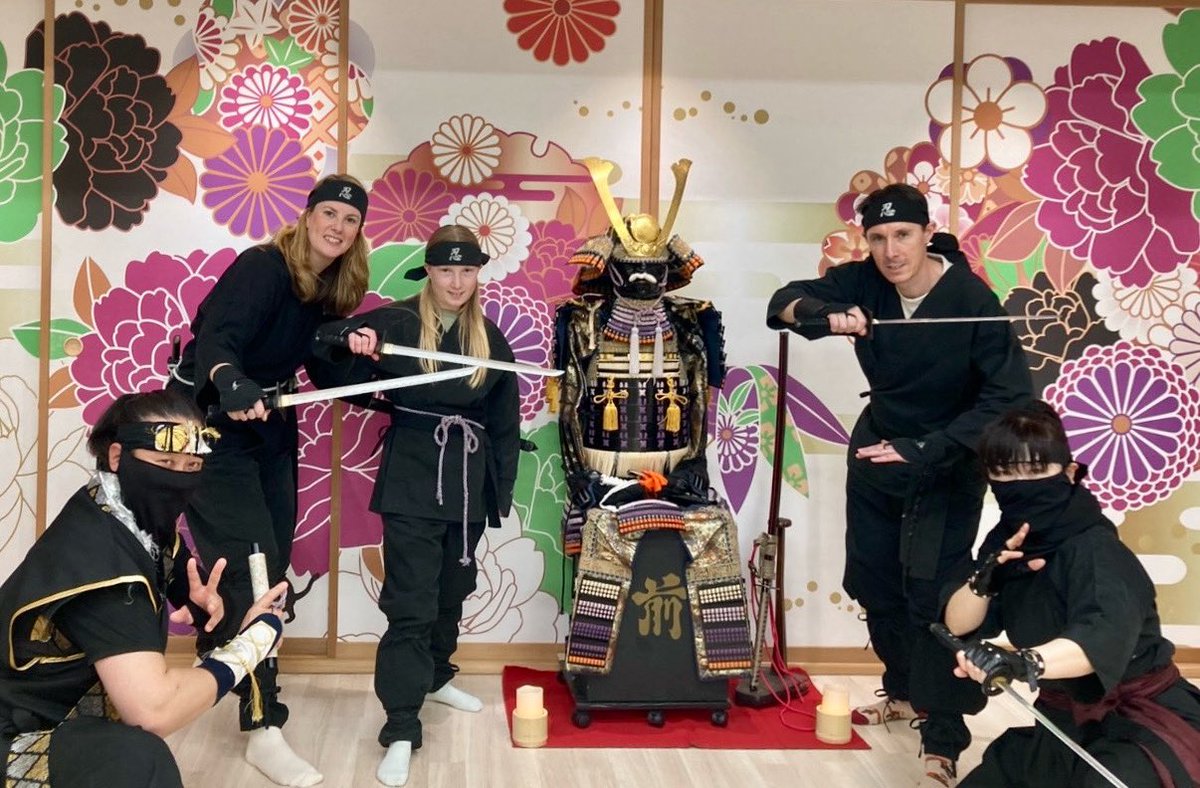 yuelong1021's tweet image. 3/31から11連日続いた個人的忍者侍体験週間が終わった！毎日怒涛だったよこのくらいあるとやった感じするなwww 

忍者はいつもうぇるかむだぞ！
#NinjaExperience
#TokyoTrip
#Ninja #katana 
#TrueJapanTour