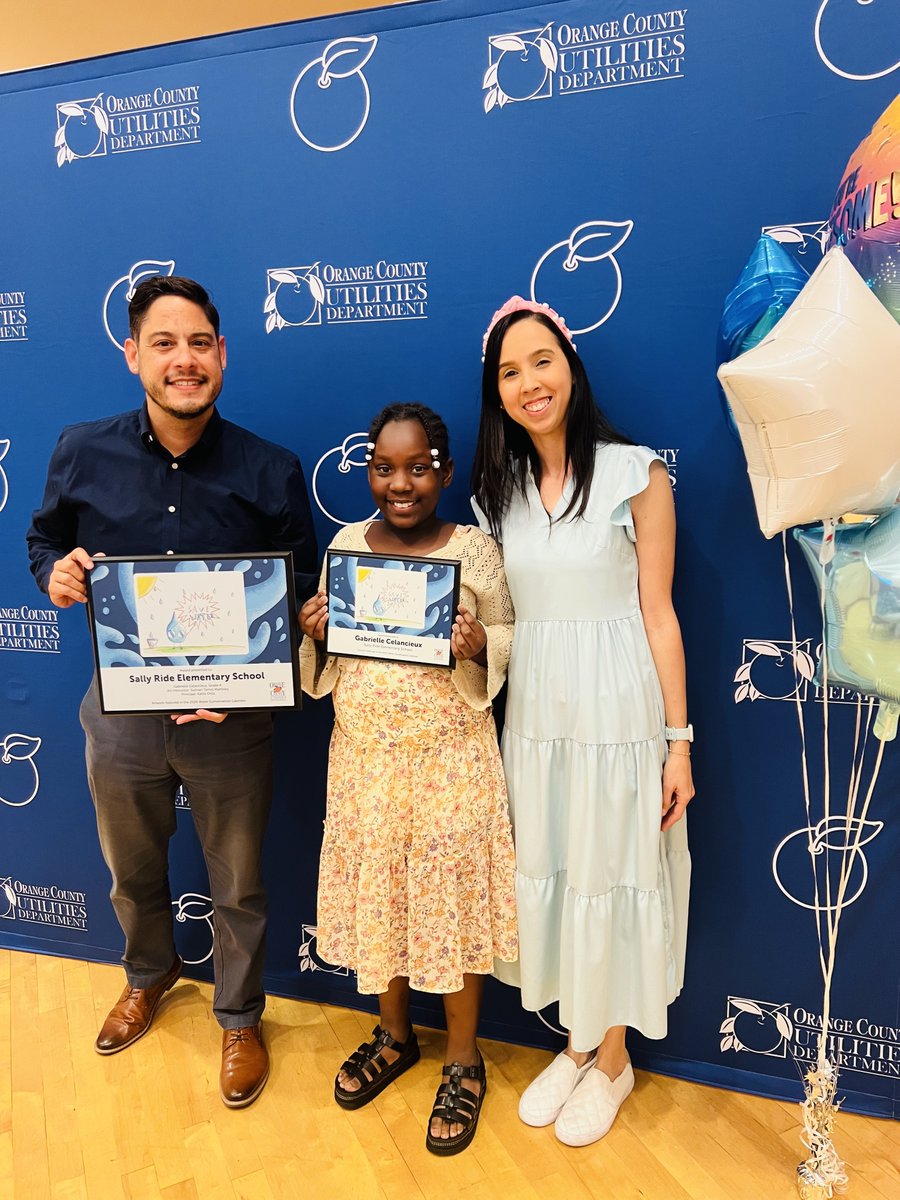 SallyRideOCPS's tweet image. 🏆 We’re so proud of Gabrielle Celancieux, a 4th‑grader whose artwork was selected for the 2026 Water Conservation Calendar! 
💧 Her drawing will appear in the calendar and in our school lobby. 
🥳 Congratulations, Gabrielle! 
@OCPSnews 
#ocps #WeAreOCPS #magnetschool