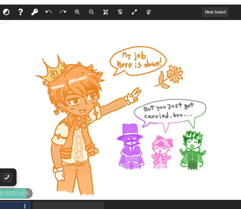 i took a little canvas space to recreat i scene i had in my head
nick is so milord coded jsjsjd