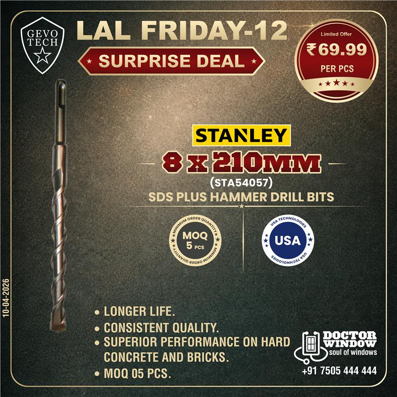 DOCTORWINDOW_IN's tweet image. GEVO TECH STANLEY SDS PLUS HAMMER DRILL BITS 8x210mm (STA54057)
GEVO TECH FUSION GLASS PACKER (1mm, 3mm &amp;amp; 5mm THICKNESS)
GEVO TECH WELDING PAPER TEFLON

#doctorwindow #soulofwindows #hardware #hardwareaccessories #door #window