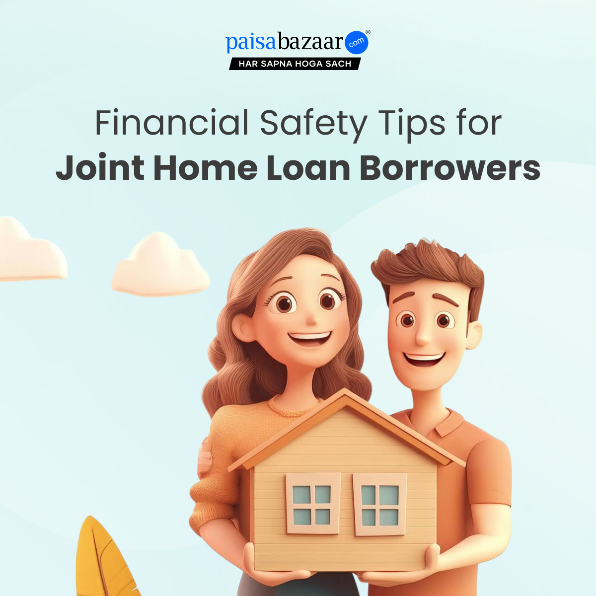 PaisaBazaar_in's tweet image. Planning to buy your dream home together? 🏠🔑 Make sure you're covered! Check out these vital financial safety tips for joint home loan borrowers to keep your investment secure. 🤝💡
#JointHomeLoan #FinanceTips #SmartInvesting
(1/6)