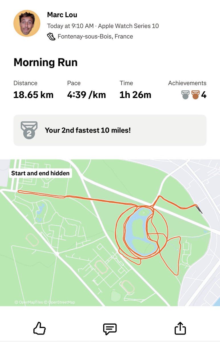 marclou's tweet image. Day 1 of doing nothing 🤗

I went for a zone 2 run this morning with my cousin @matthieumatical 

And this afternoon I looked through old family photos with my parents. My brain couldn’t stop thinking there should be a SaaS that turns them into videos and sells them as Christmas