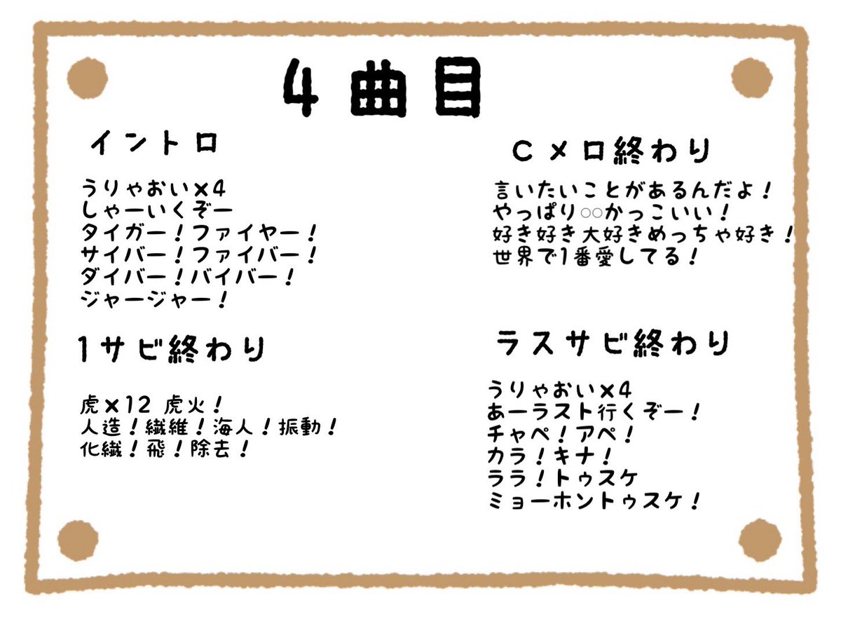 MYSHR_stella's tweet photo. デビューライブのコール集です！ https://t.co/Eh9q8nAgGY