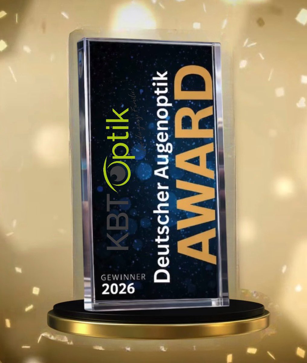 KbtOptik's tweet photo. Deutscher Augenoptik AWARD 2026 für KBT Optik Inh. Henning König #kbtoptik  #südbrookmerland #award #optiker https://t.co/cceJ1xdsMN
