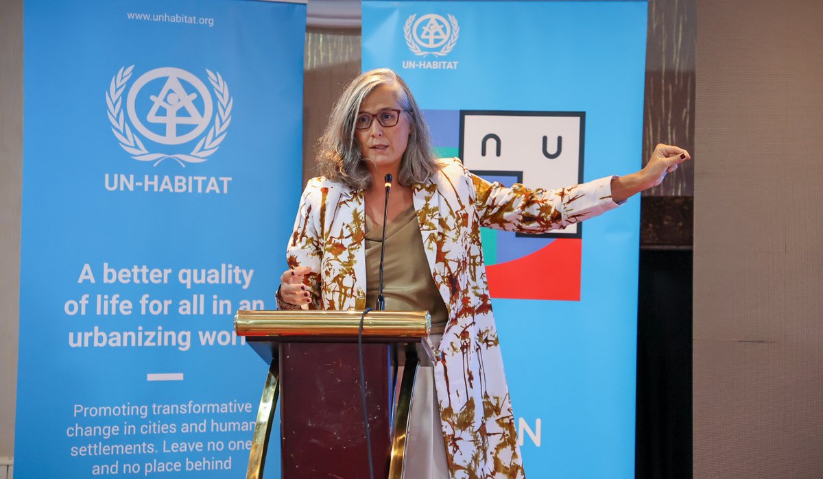 UNHABITAT's tweet photo. At the Africa Ministerial Breakfast during #AUF2, ministers aligned on accelerating the #NewUrbanAgenda amid rapid urbanization, housing gaps, climate risks, and strained city systems.

The meeting strengthened Africa’s collective voice ahead of #WUF13 and the NUA midterm review. https://t.co/kgXUFCCyM1
