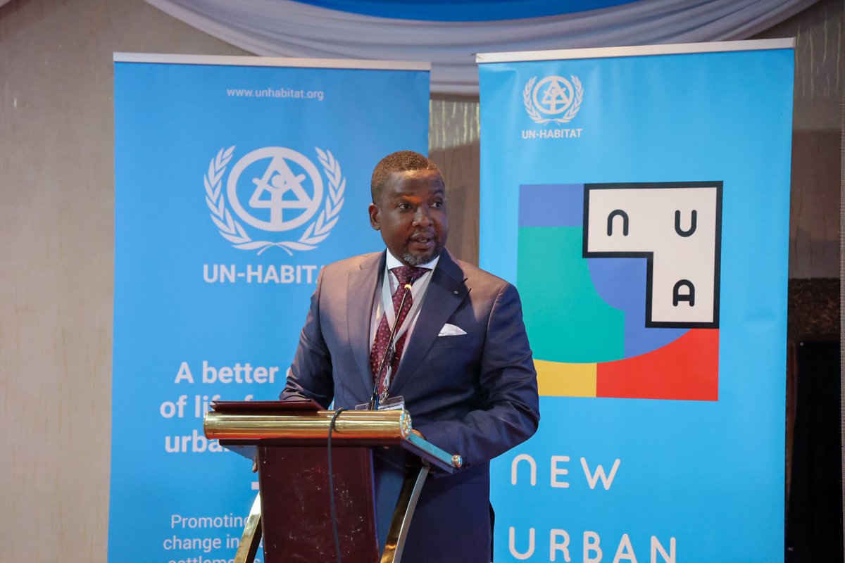 UNHABITAT's tweet photo. At the Africa Ministerial Breakfast during #AUF2, ministers aligned on accelerating the #NewUrbanAgenda amid rapid urbanization, housing gaps, climate risks, and strained city systems.

The meeting strengthened Africa’s collective voice ahead of #WUF13 and the NUA midterm review. https://t.co/kgXUFCCyM1