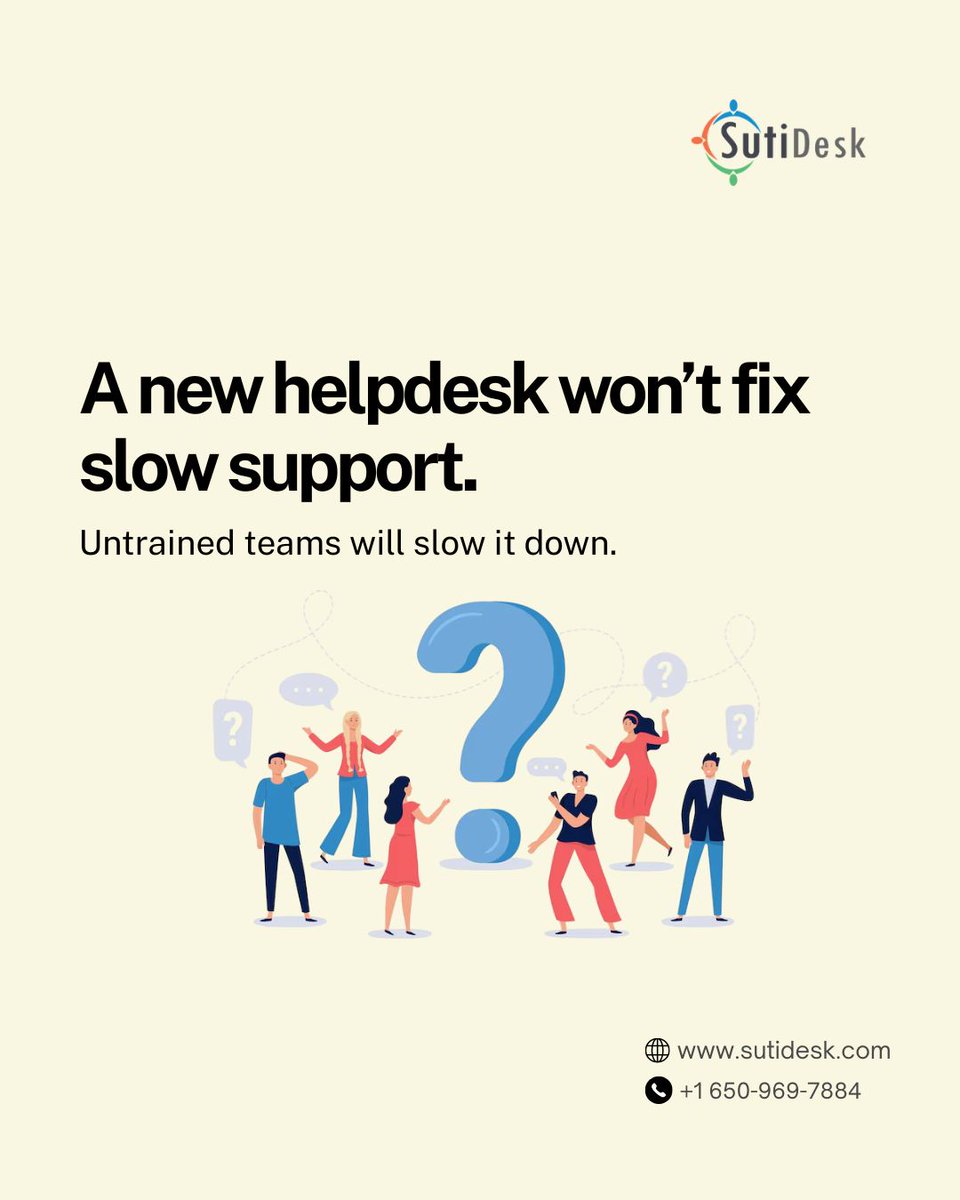 sutisoft's tweet photo. New helpdesk ≠ better support
So why do teams still slow down after switching?

The problem isn’t the tool 👇

Learn more here: https://t.co/F8XqnhufRG

#CustomerSupport #SaaS #Helpdesk https://t.co/sxT26qccLy