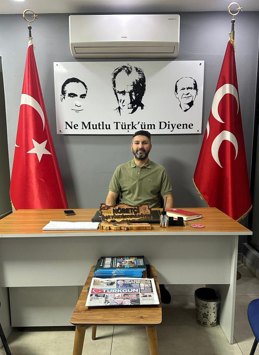 İlçe Yönetim Kurulu Üyemiz Onur ÇİFTÇİ, bugün İlçe Başkanlığımızda nöbetçidir.
Çukurova’daki kıymetli hemşehrilerimizi ve partililerimizi; görüş, öneri ve taleplerini paylaşmak, bir çay-kahve eşliğinde sohbet etmek üzere İlçe Binamıza bekleriz.

Milliyetçi Hareket Partisi