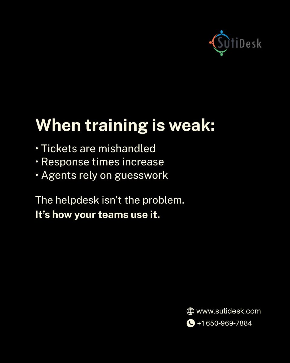 sutisoft's tweet photo. New helpdesk ≠ better support
So why do teams still slow down after switching?

The problem isn’t the tool 👇

Learn more here: https://t.co/F8XqnhufRG

#CustomerSupport #SaaS #Helpdesk https://t.co/sxT26qccLy