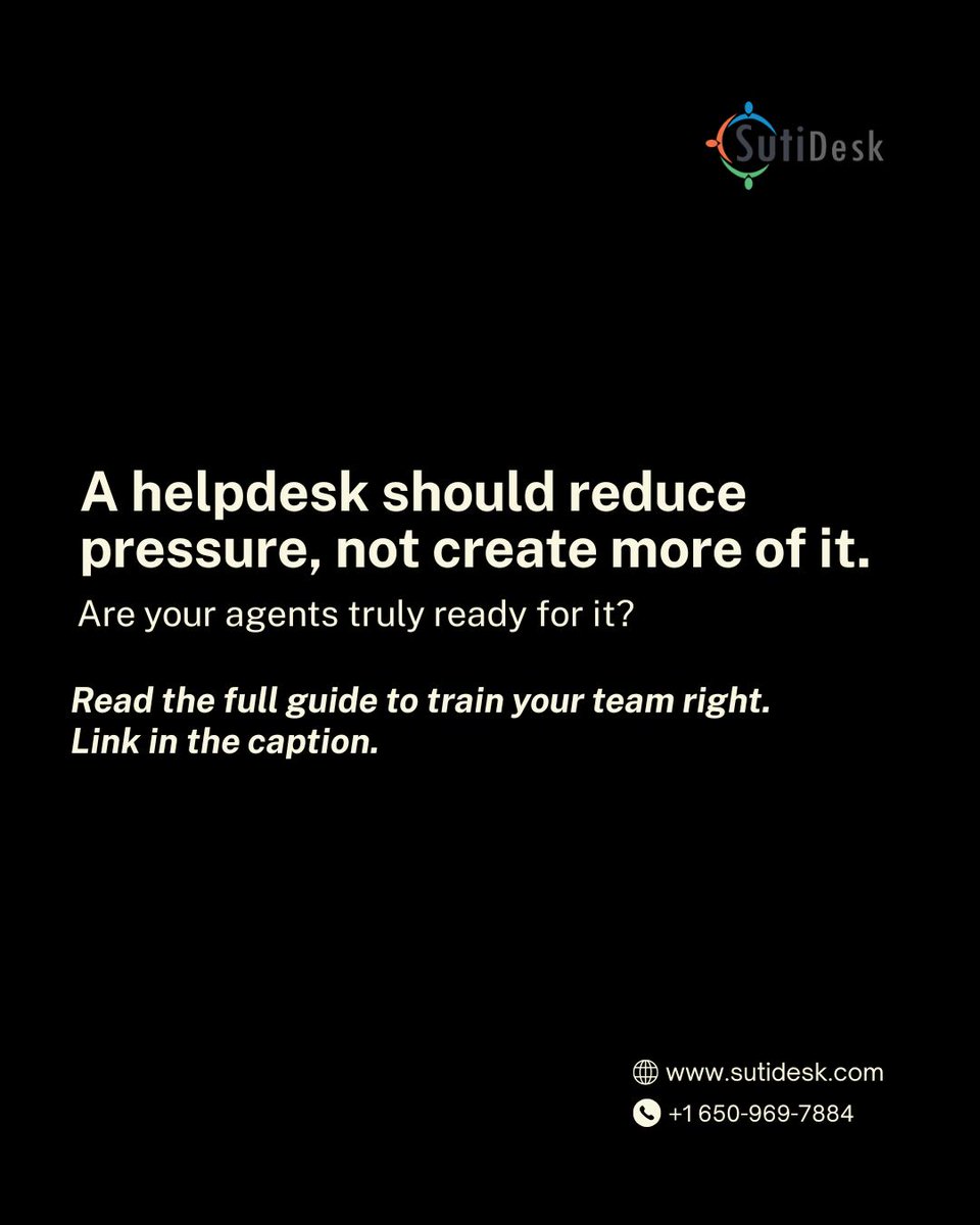 sutisoft's tweet photo. New helpdesk ≠ better support
So why do teams still slow down after switching?

The problem isn’t the tool 👇

Learn more here: https://t.co/F8XqnhufRG

#CustomerSupport #SaaS #Helpdesk https://t.co/sxT26qccLy