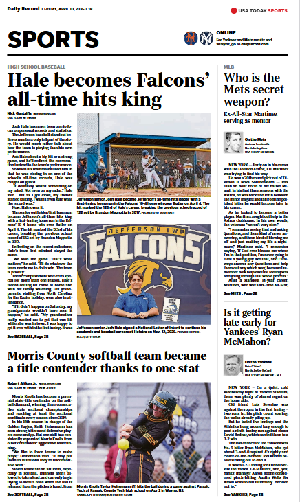 dailyrecordspts's tweet photo. Check out @dailyrecord print edition today for #NJBaseball and #NJSoftball stories you won't read anywhere else! https://t.co/foSK8616AS #DR @APSE_sportmedia https://t.co/P2ZcjkFjld