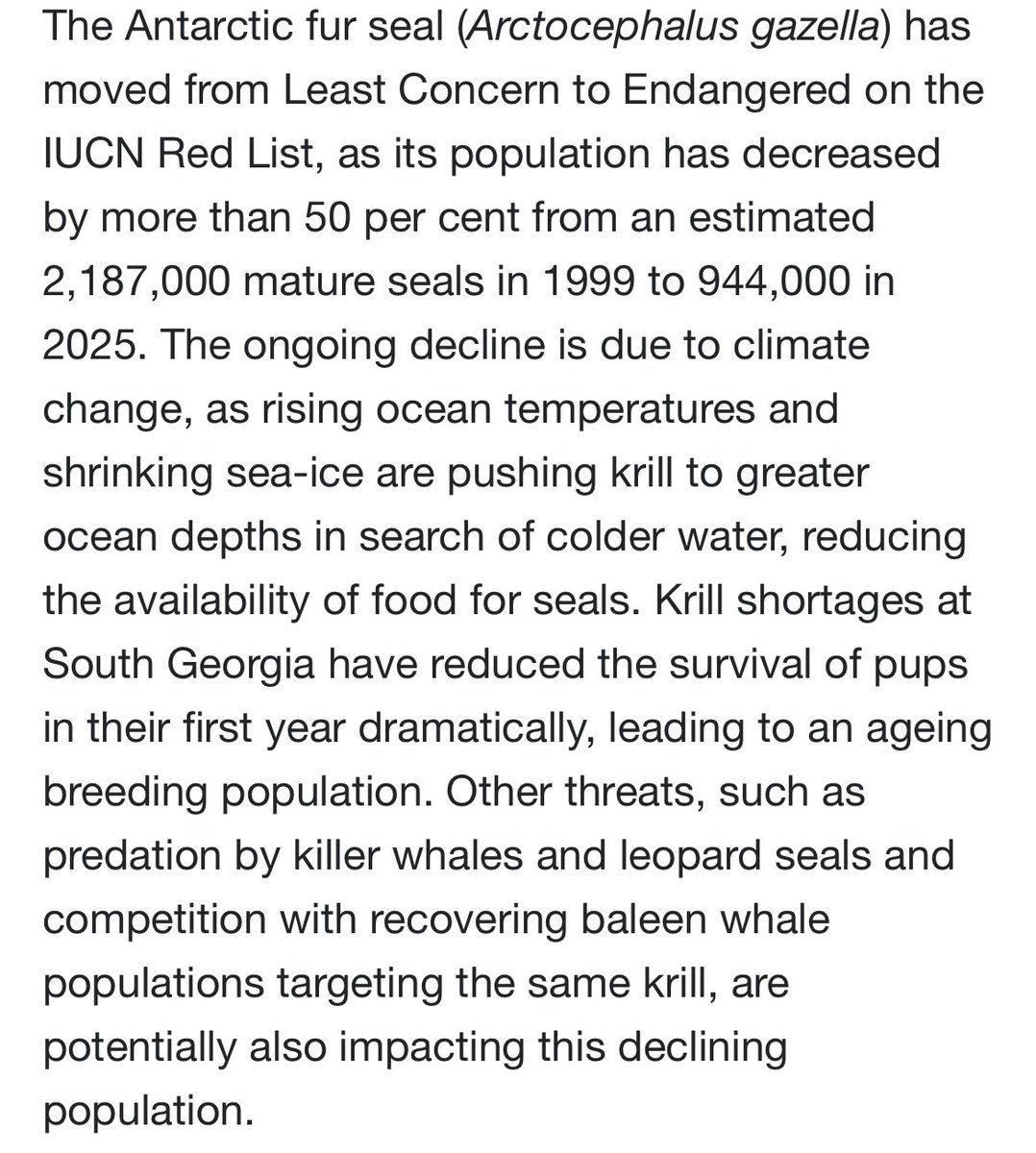 ausar_the's tweet image. Crazy that before yesterday you could’ve looked at the latest IUCN assessment for these three species and reasonably said, to the best of your knowledge, that they’re doing okay/kinda okay.