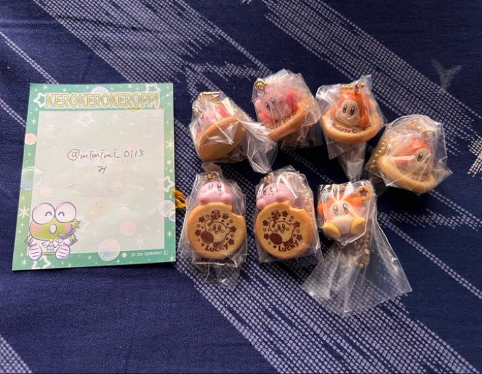 mimimi_0113's tweet photo. 【交換】星のカービィ プププ☆クッキング マスコット&amp;ビスケット

【譲】1枚目カービィ、ワドルディ

【求】2枚目カービィ(コック)ワドルディ
        各1(コンプ目的)
気軽にお声がけ下さい。
郵送のみ交換📮𓈒𓂂𓏸 https://t.co/x83qvwoDmi