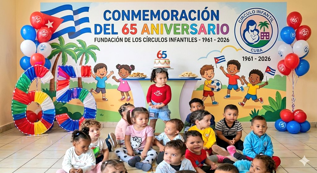 Los círculos infantiles nacieron el 10 de abril de 1961 y ha sido una de las obras más hermosas y perdurable de la Revolución, con gran sentido humano que contribuye a la educación desde las edades tempranas y favorece la incorporación de las mujeres ala vida laboral.