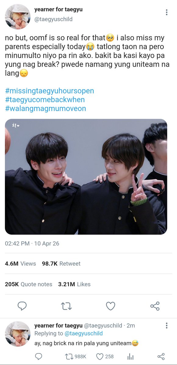 Mahi🌟 taegyu mini au📌 tweet media
