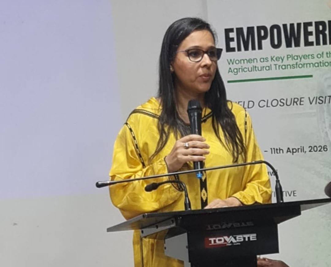 GrassToucher_0x's tweet photo. Excerpt from the EWA Coordination Team, presented by Dr. @thelmaawori at yesterday’s EWA Stakeholders Meeting in Malawi 🌱
With the participation of representatives from the Ministries of Agriculture, Gender, Trade & Industry, and the private sector, the meeting highlighted strong collaboration driving impact.
Over 400 women and youth empowered—now transitioning from subsistence farming to agripreneurship and structured cooperatives.
Next step: scaling value addition and market access.
#WomenInAgriculture #EWA #WomenEmpowerment #Malawi #Agriculture #RuralDevelopment
#OCPGroup 
#FondationOCP