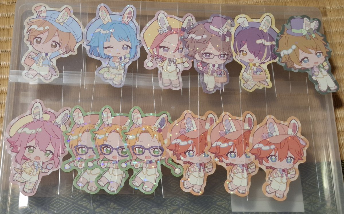 交換譲渡希望】あんスタ アニメイトカフェ ステッカー 出)友也、創 