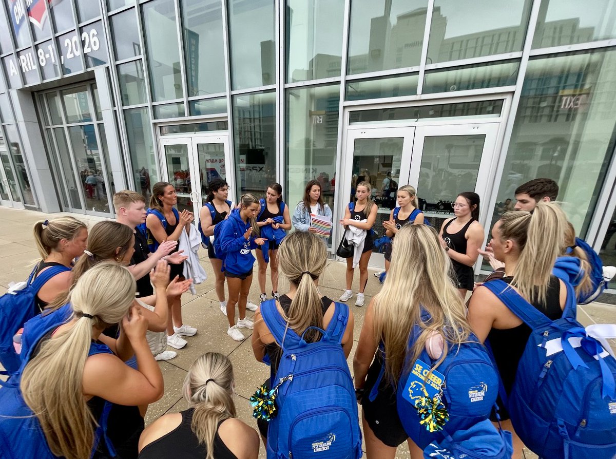SEOSL's tweet photo. The wait is over. SE Cheer takes the floor TODAY at NCA College Nationals. They stayed ready. Now they perform. Hit zero. ππ
#SENationals2026 #HitZero #NCANationals2026 #NCACheer #SELegacy #GoSoutheastern #okhigheredworks #StudentLife #YourFutureStartsHere #TexomasUniversity https://t.co/zLkGR45Nz9