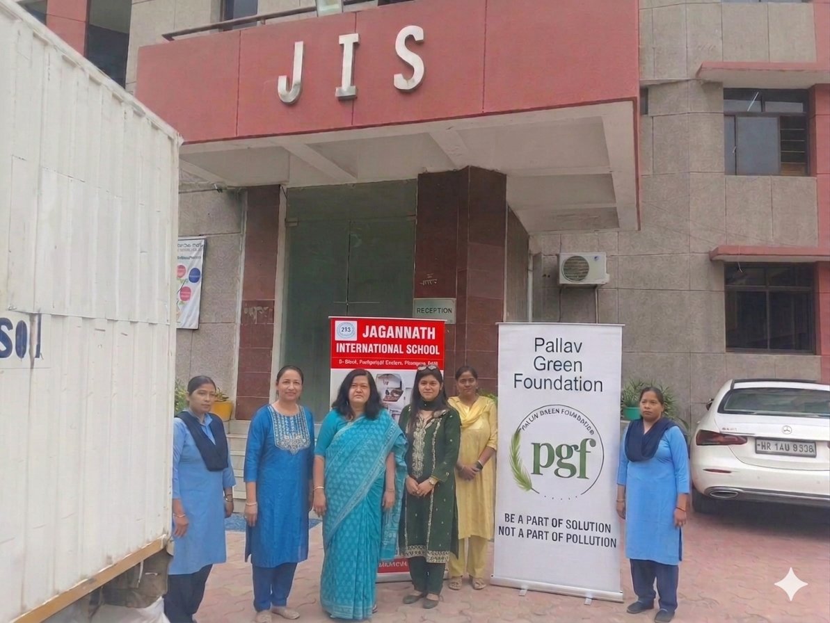 What does 50kg of plastic look like? It looks like a cleaner future! 
JIS students &amp; Pallav Green Foundation are proving that youth leadership can solve the plastic crisis. This 50kg haul is headed to One Step Greener for recycling.
#PlasticFreeIndia #ZeroWaste #JIS #EcoWarriors