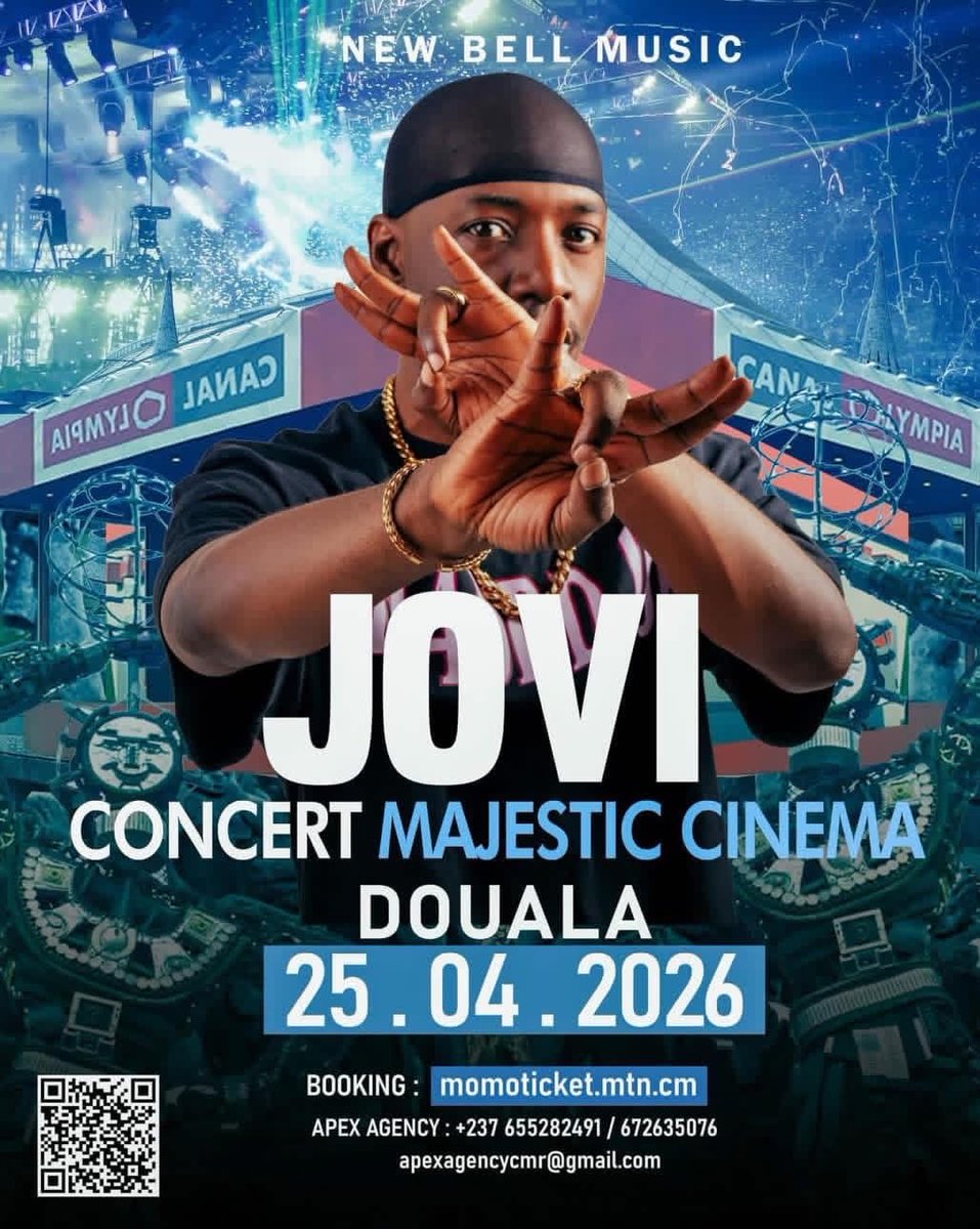 I go dey live! 
Grab your tickets!
#mbokoforever 
• April 18, 2026 at Paposy
Momo Tickets YDÉ 18/4/2026 : momoticket.mtn.cm/en/events/conc..
• April 25, 2026 at Canal Olympia Momo Tickets DLA 25/4/2026 : momoticket.mtn.cm/events/concert.