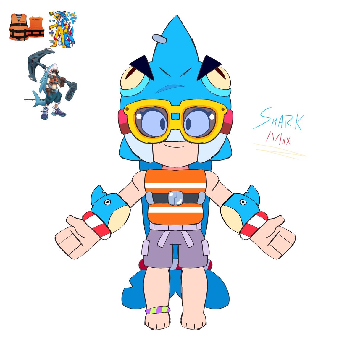 Max tubarão 
79 gemas
#brawlstars #BrawlStarsArt #Supercell #brawlstarfanart #BrawlTalk
