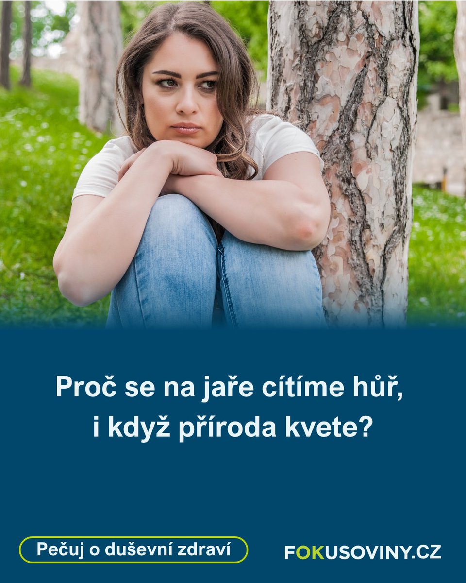 V novém článku e-magazínu FOKUSOVINY rozebíráme, proč je jaro pro psychiku jedním z nejnáročnějších období v roce: fokusoviny.cz/proc-se-na-jar…

#jarniunava #deprese #uzkost #dusevnizdravi #pecujodusevnizdravi #fokusoviny #psychologie #prevence #fokuspraha
