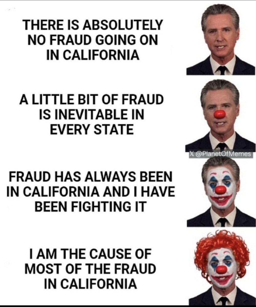 Crypto_Cletus__'s tweet photo. @CAgovernor CLOWN ASS FUCK https://t.co/J3qkyU2lmK