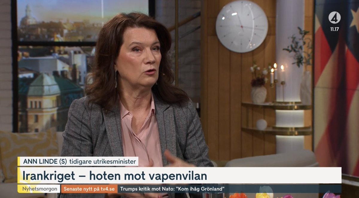 Ann Linde tweet media