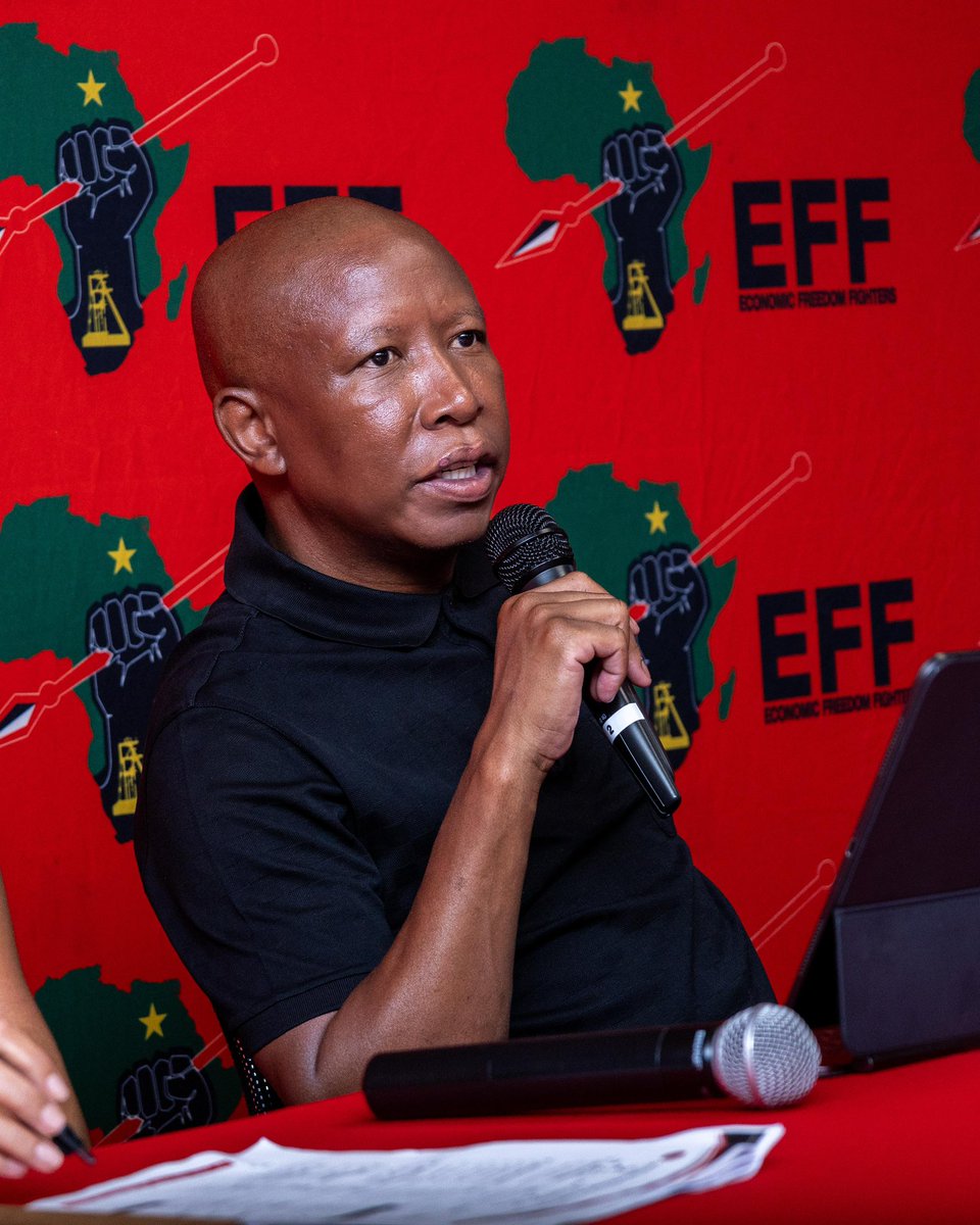 EFFSouthAfrica's tweet image. ♦️In Pictures♦️

The EFF President and Commander in Chief @Julius_S_Malema addressing fighters at the Gauteng Provincial Elections Task Force Meeting. 

#RegisterToVoteEFF  In The 2026 Local Government Elections On The Following Link: registertovoteeff.org.za