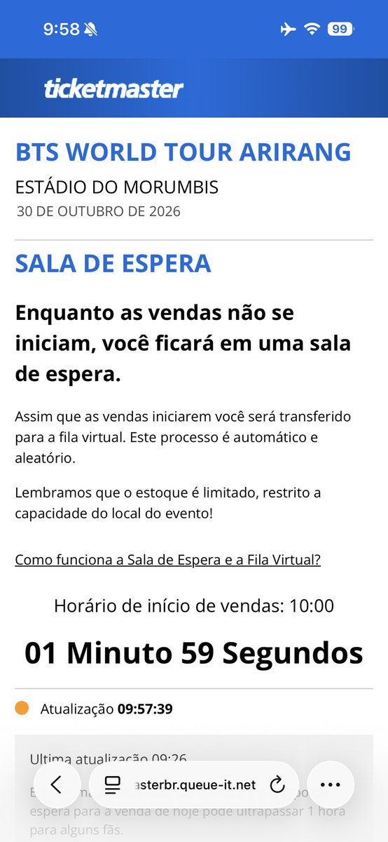 bom dia! e vamos de atrapalhar as armys de conseguir ingresso