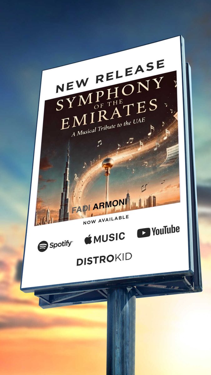 fadiarmoni's tweet photo. 🌅 A few days into the dawn.

The first single from my orchestral album *Symphony of the Emirates* is now available across platforms.

**“The Dawn of the Emirates”** — an uplifting orchestral tribute celebrating new beginnings, resilience, and the proud spirit of the UAE.

Stream it on YouTube, Spotify, Apple Music and more.

May this music bring a moment of hope and strength.

شكراً لكل من استمع — يعني الكثير ❤️

#TheDawnOfTheEmirates #SymphonyOfTheEmirates #فجر_الإمارات #سيمفونية_الإمارات