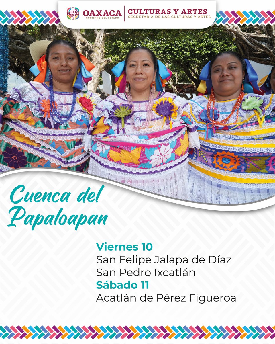 SECULTA_GobOax's tweet photo. Hoy inician las rutas de evaluación rumbo a la Guelaguetza 2026. 🌺💃

Compartimos las rutas que se visitarán durante este primer fin de semana. 🛣️🌄

#Guelaguetza2026 #CulturaViva #OrgulloOaxaqueño #SECULTA https://t.co/zVXduRXCGR