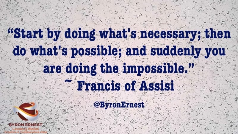 ByronErnest's tweet image. Greetings everyone! 👋 What a great day. Do What’s Necessary ➕ Do What’s Possible 🟰 Doing The Impossible 
#leadership #edleadership
#LeadershipDevelopment