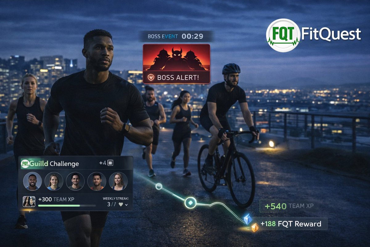 FitQuestLife's tweet image. Say goodbye to boring routines!
With FitQuest, your workouts are packed with fun, achievements, and community vibes.
Join now and discover a whole new way to stay active!
#FitQuest