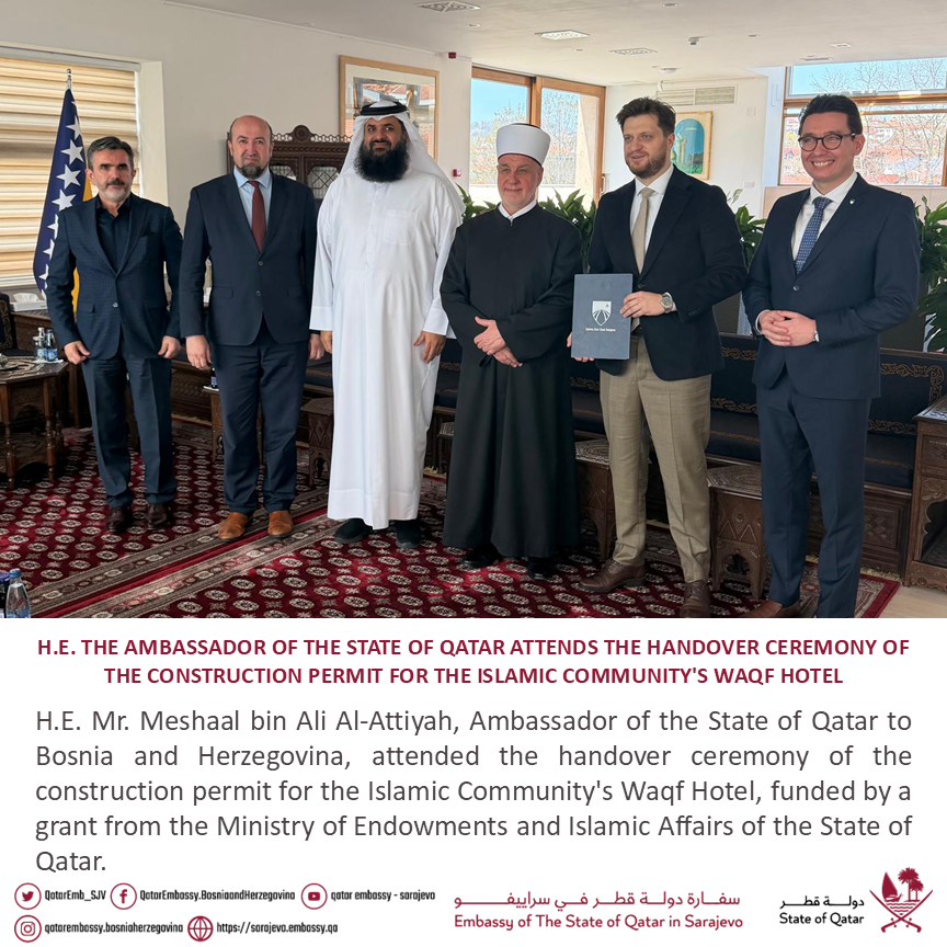 QatarEmb_SJV's tweet photo. #الخارجية_قطر #قطر #الدوحة #البوسنة_والهرسك #سراييفو #MOFAQatar #qatar #doha #bosnia #BiH #sarajevo #katar https://t.co/Z2yMLEa8Xb