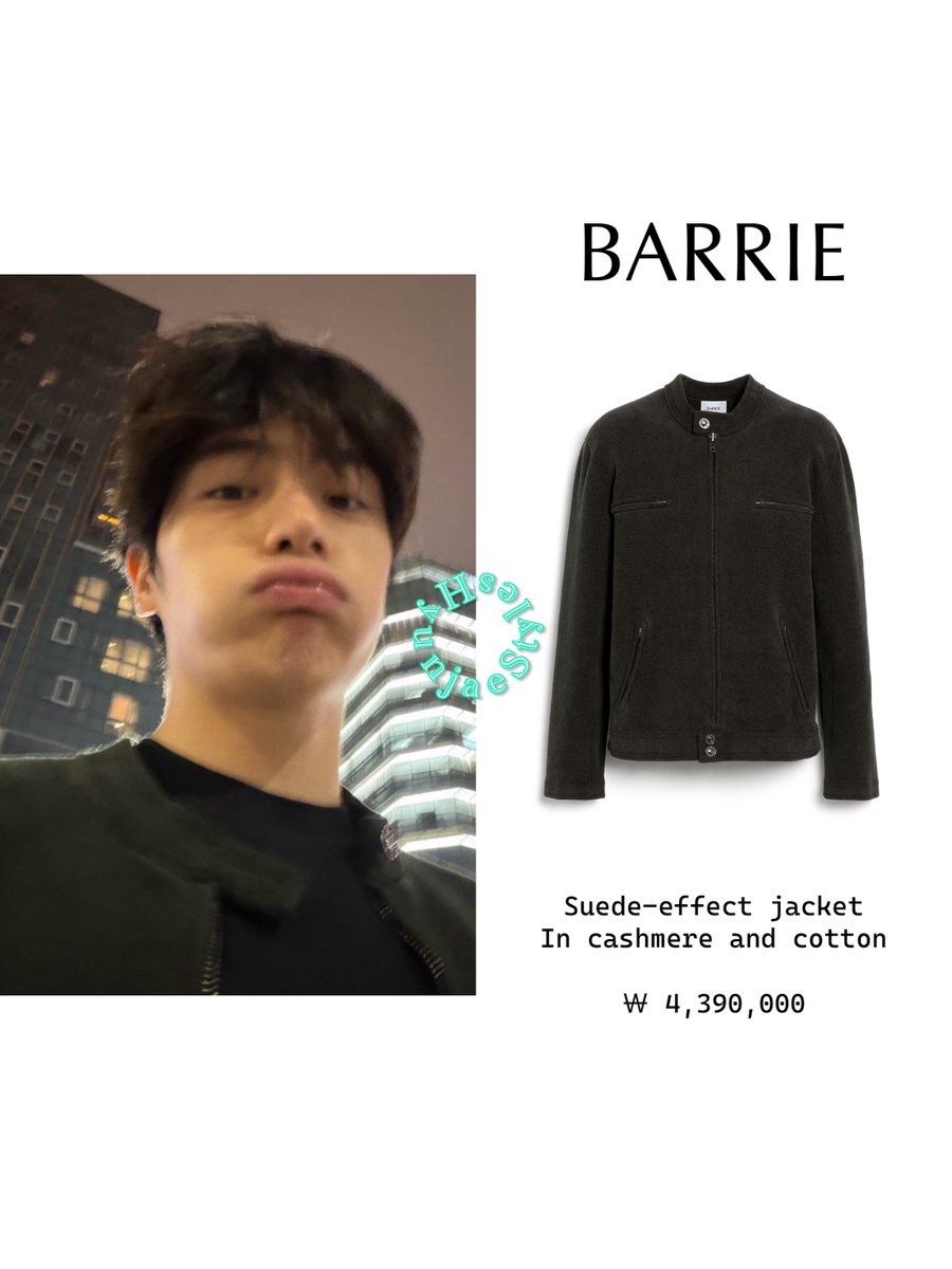 hyunjaestyles's tweet photo. 260410 Fromm 💌

*BARRIE 🥼
Suede-effect jacket in cashmere and cotton

#현재 #이재현 #HYUNJAE #THEBOYZ
#HYUNJAEXBARRIE https://t.co/wXF0N6APkg