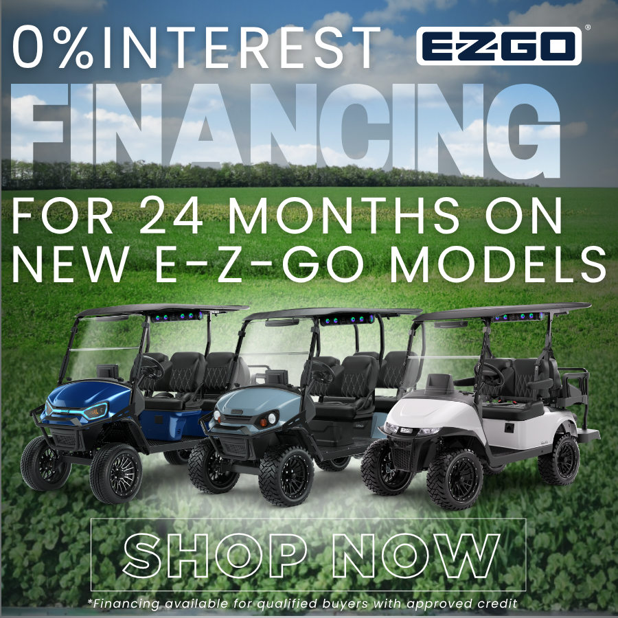 gchoklahomacity's tweet photo. 🚨 Limited Time Offer! 🚨 Get 0% financing for 24 months on your new EZGO golf cart! ⛳️✨ This exclusive deal is only available through April 30th, so don’t wait! Drive into summer with style and savings! 🏌️‍♂️💨 

#EZGO #GolfCart  #golflife #SpringSavings https://t.co/6xztmOjMzh