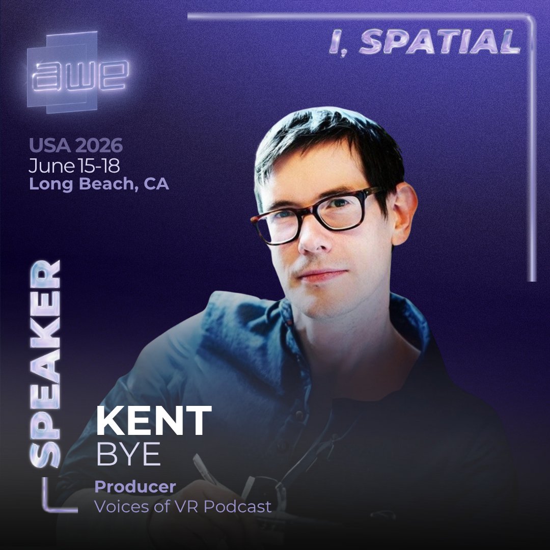 ARealityEvent's tweet image. See who is taking the stage at AWE USA 2026
🎤 More speakers joining us in Long Beach:
➡ Briar Prestidge
➡ Kent Bye, Produce
➡ Victor Agulhon, CEO, TARGO

Early Bird rates expire on May 7. Get your ticket: 
🔗 hubs.li/Q048BVWk0 
 
#AWE2026 #XR #ISpatial
