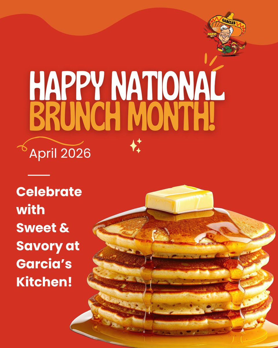 garcia_kitchen's tweet photo. 🥞✨ It’s National Brunch Month, and there’s no better way to celebrate than with Garcia’s Kitchen favorites!
Tag your brunch buddy and come savor the flavors that make every morning special. 👇 https://t.co/gI8KWu0fUQ