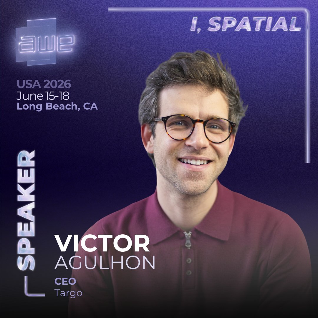 ARealityEvent's tweet image. See who is taking the stage at AWE USA 2026
🎤 More speakers joining us in Long Beach:
➡ Briar Prestidge
➡ Kent Bye, Produce
➡ Victor Agulhon, CEO, TARGO

Early Bird rates expire on May 7. Get your ticket: 
🔗 hubs.li/Q048BVWk0 
 
#AWE2026 #XR #ISpatial