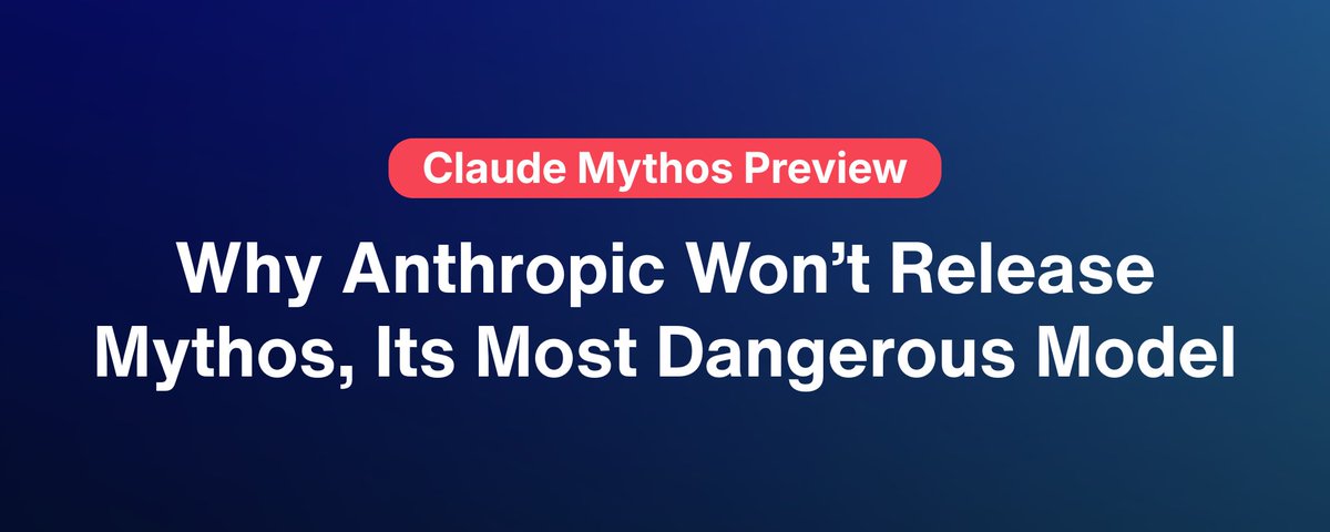 Anthropic built their strongest model and then decided not to ship it ...