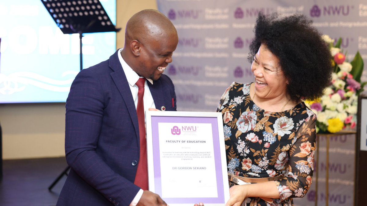 theNWU's tweet image. We rolled out the red carpet, and excellence showed up! ✨
The Faculty of Education celebrated its brightest stars at the Annual Recognition Function, an evening of awards, elegance, and unforgettable moments.

#MyNWU #EmployeeValueProposition #AcademicExcellence #FutureLeaders