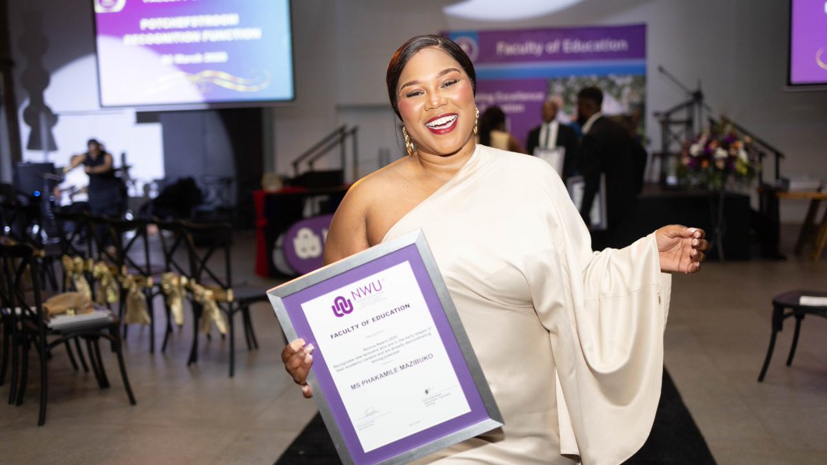 theNWU's tweet image. We rolled out the red carpet, and excellence showed up! ✨
The Faculty of Education celebrated its brightest stars at the Annual Recognition Function, an evening of awards, elegance, and unforgettable moments.

#MyNWU #EmployeeValueProposition #AcademicExcellence #FutureLeaders