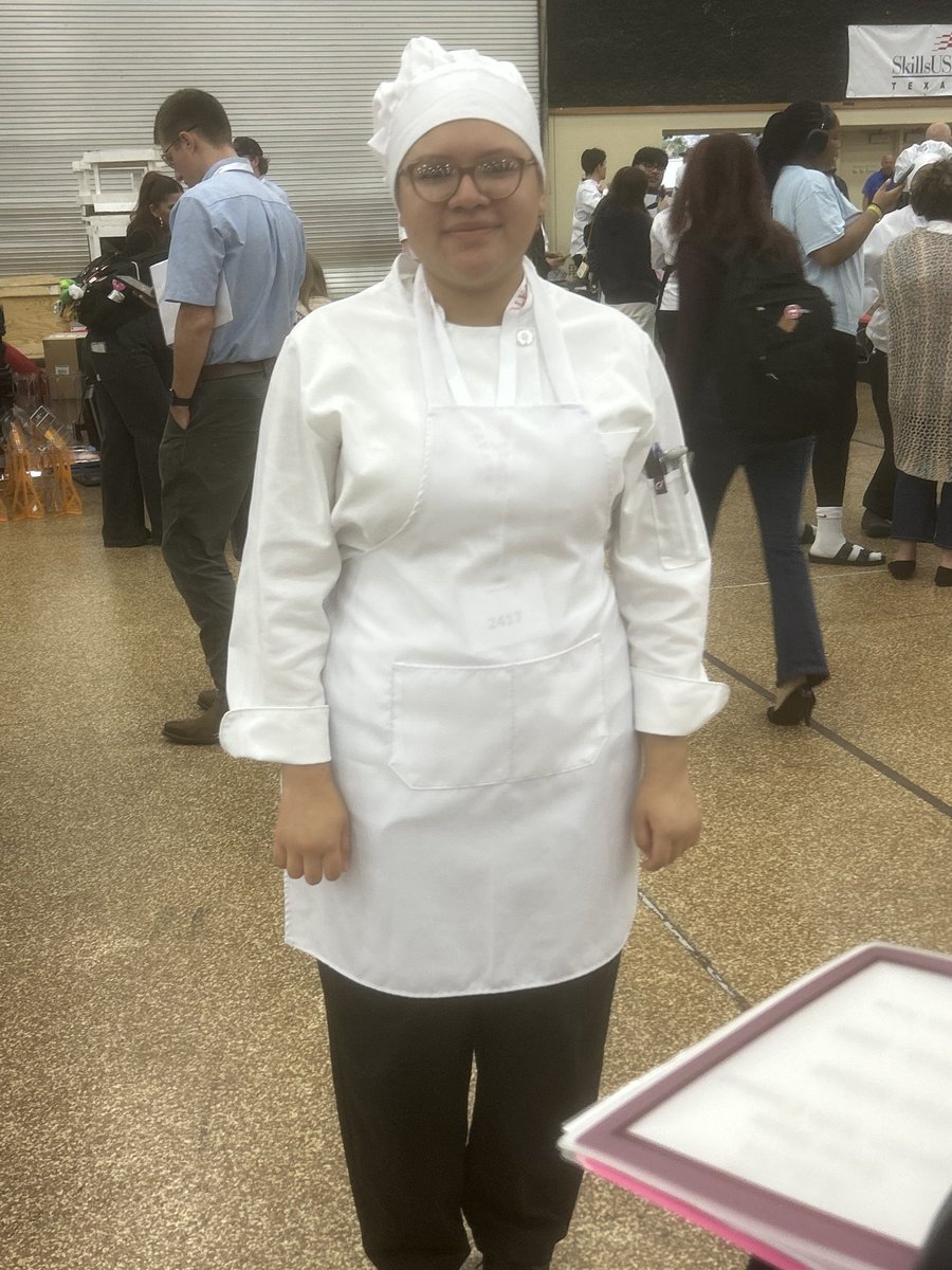 msbyarsculinary's tweet photo. Next up is Linda competing in Culinary Arts today! Best of luck! #WeAreGR #SkillsUSATX https://t.co/ppgX3V3dQX